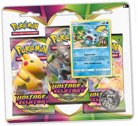 Jeu de cartes Pokémon - Tripack EB04 - Voltage Eclatant (scellé)