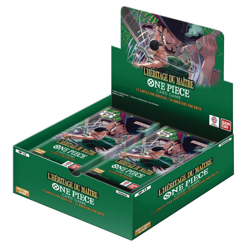 Jeu de cartes One Piece - Boîte de 24 Boosters - OP-12 : L'Héritage du Maître FR