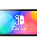 Console Nintendo Switch (modèle OLED) avec manettes Joy-Con bleu néon / rouge néon