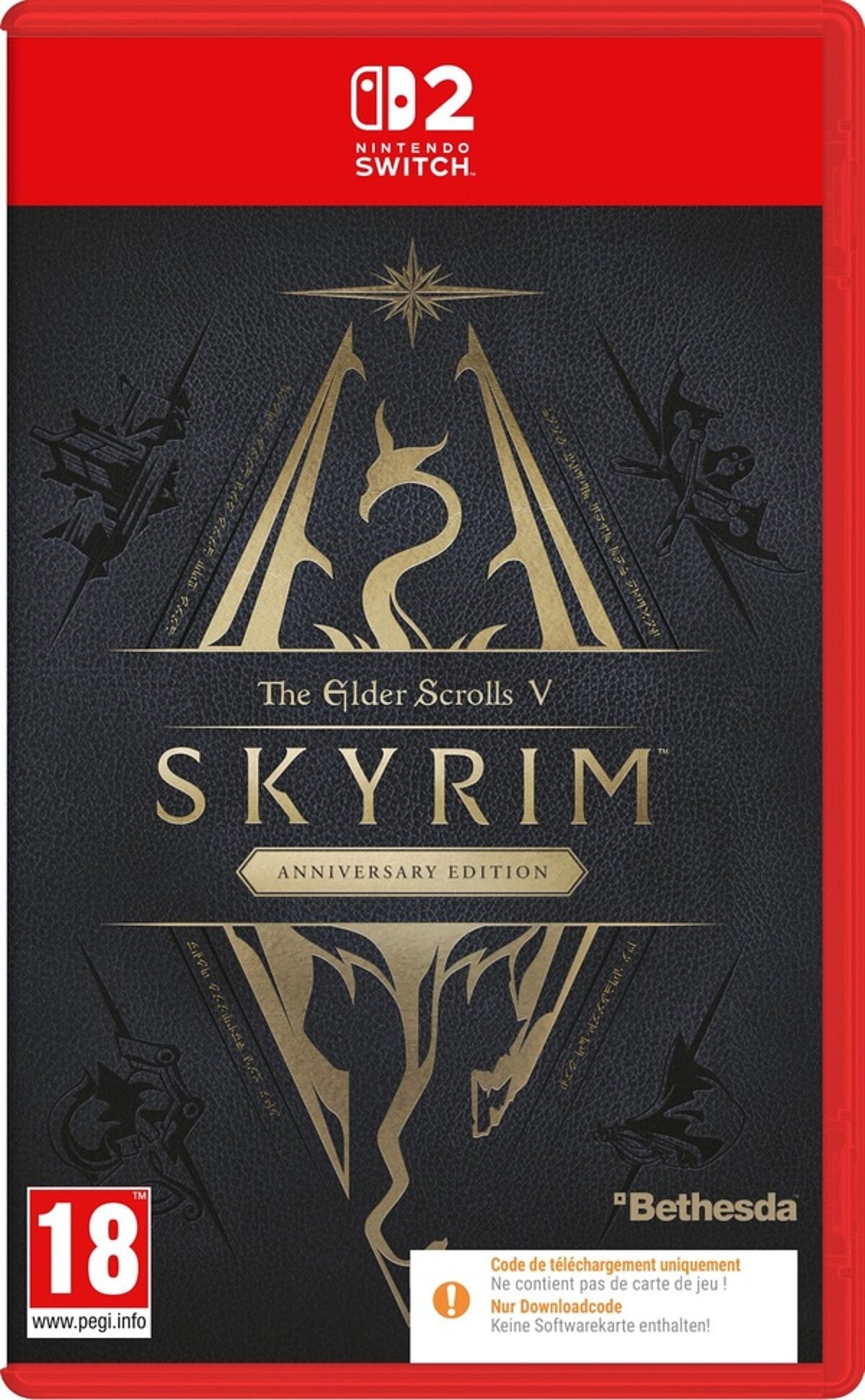 Jeu vidéo - The Elder Scrolls V: Skyrim (Code in a Box) - Anniversary Edition (NINTENDO SWITCH 2)