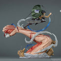 Figurine Attaque des Titans -  Livaï vs Titan Féminin