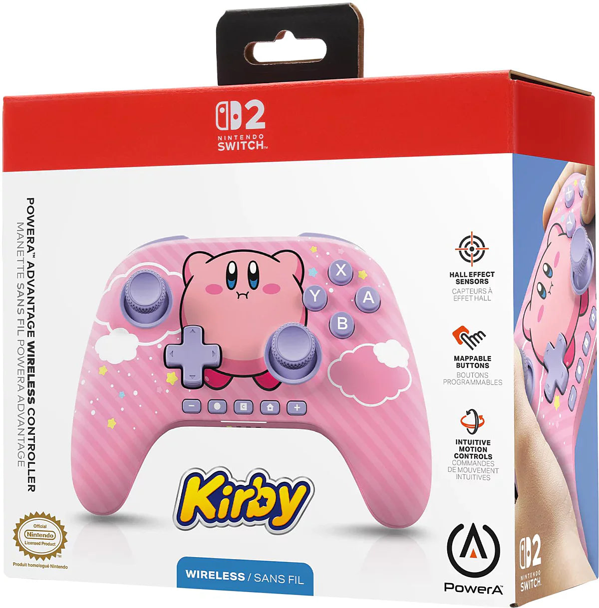 Manette sans fil pour Nintendo Switch 2 - Kirby Puff