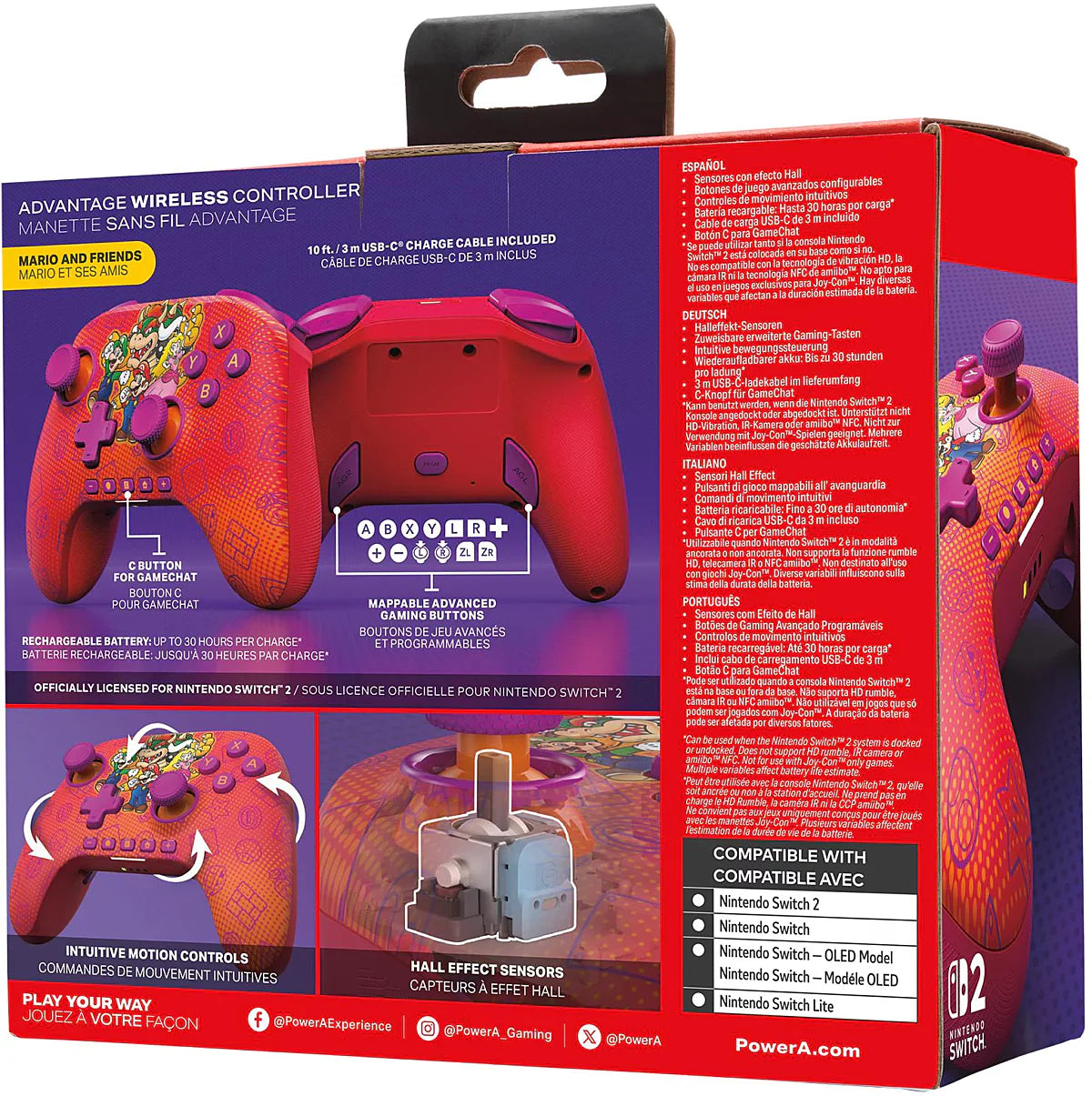 Manette sans fil pour Nintendo Switch 2 - Mario & Friends