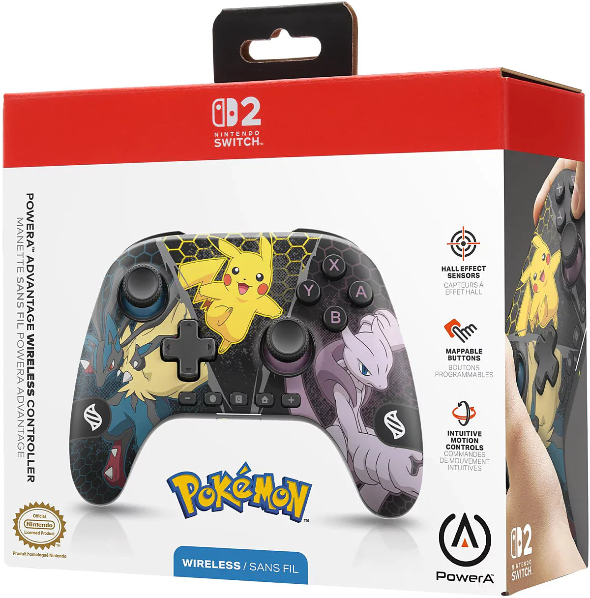 Manette sans fil pour Nintendo Switch 2 - Pokemon Mega Evolutions