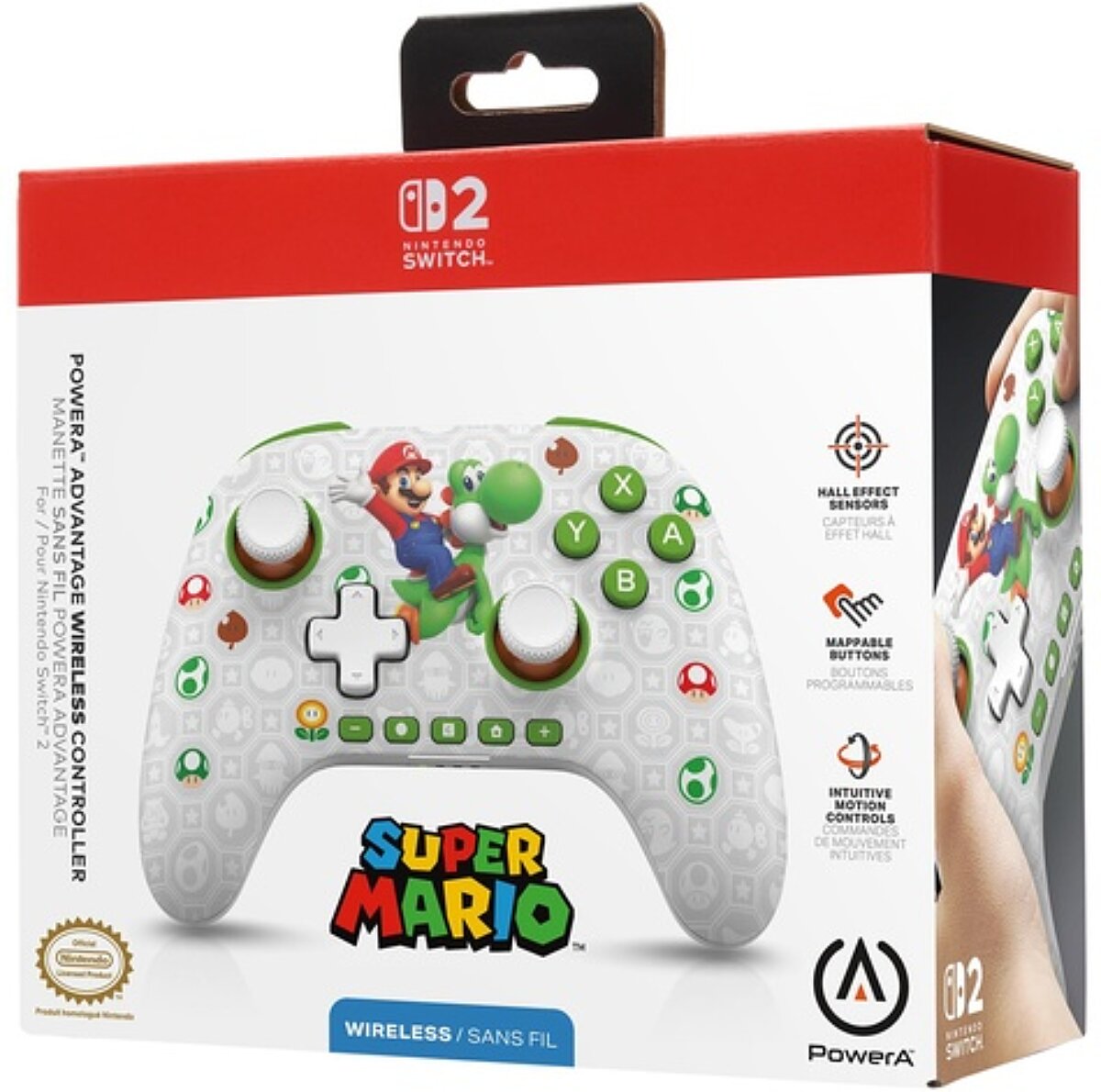 Manette sans fil NSW 2 Mario et Yoshi (NINTENDO SWITCH 2)