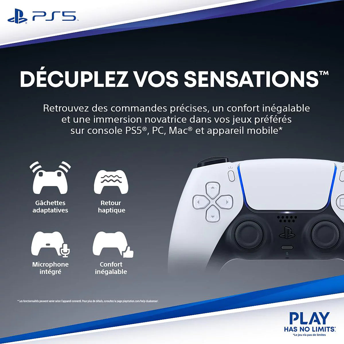 Manette sans fil DualSense - Rhythm Blue (PS5)