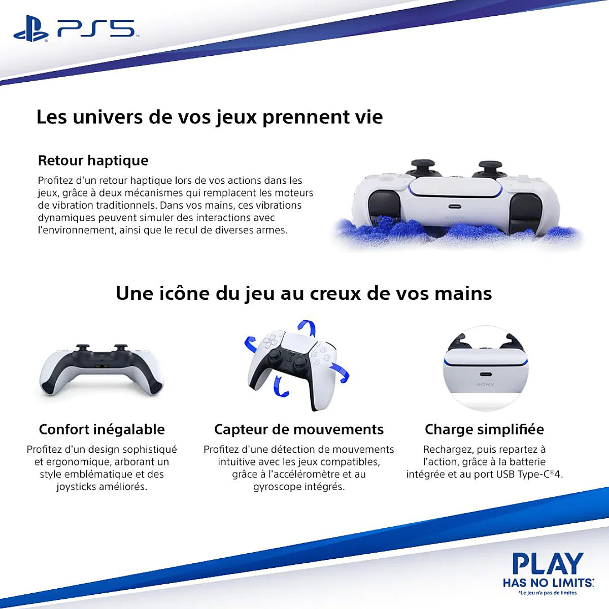 Manette sans fil DualSense - Rhythm Blue (PS5)