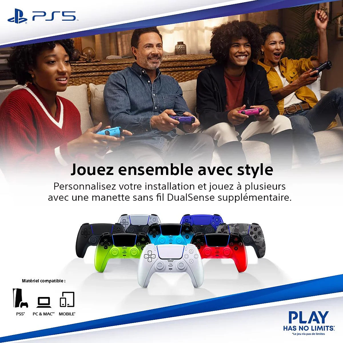 Manette sans fil DualSense - Rhythm Blue (PS5)