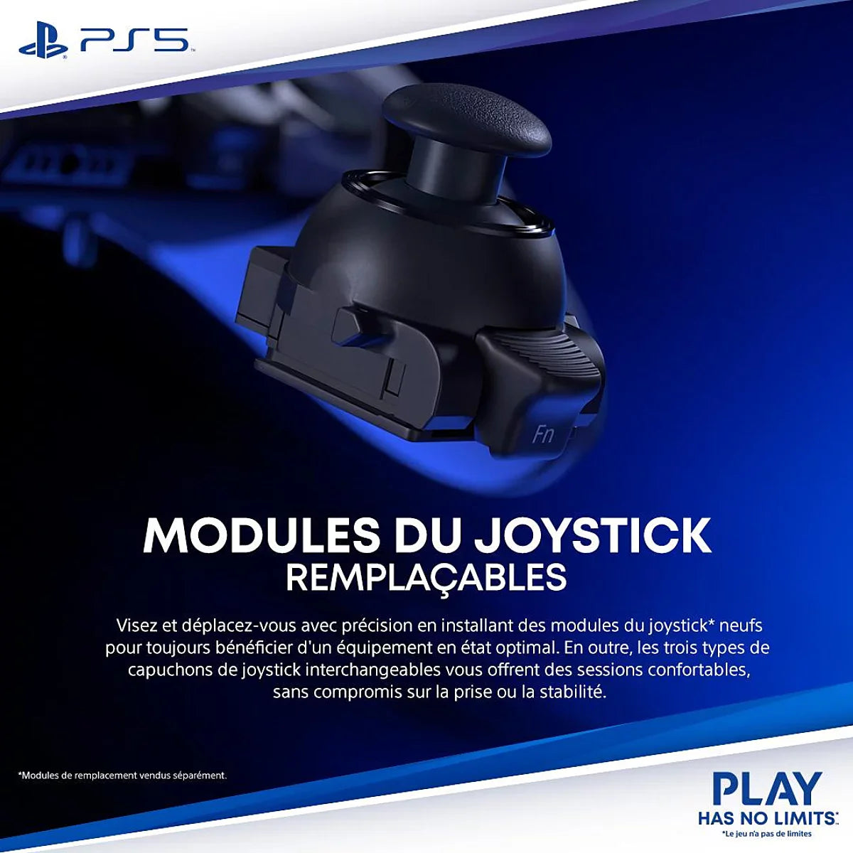 Manette sans fil DualSense Edge - Midnight Black (PS5)