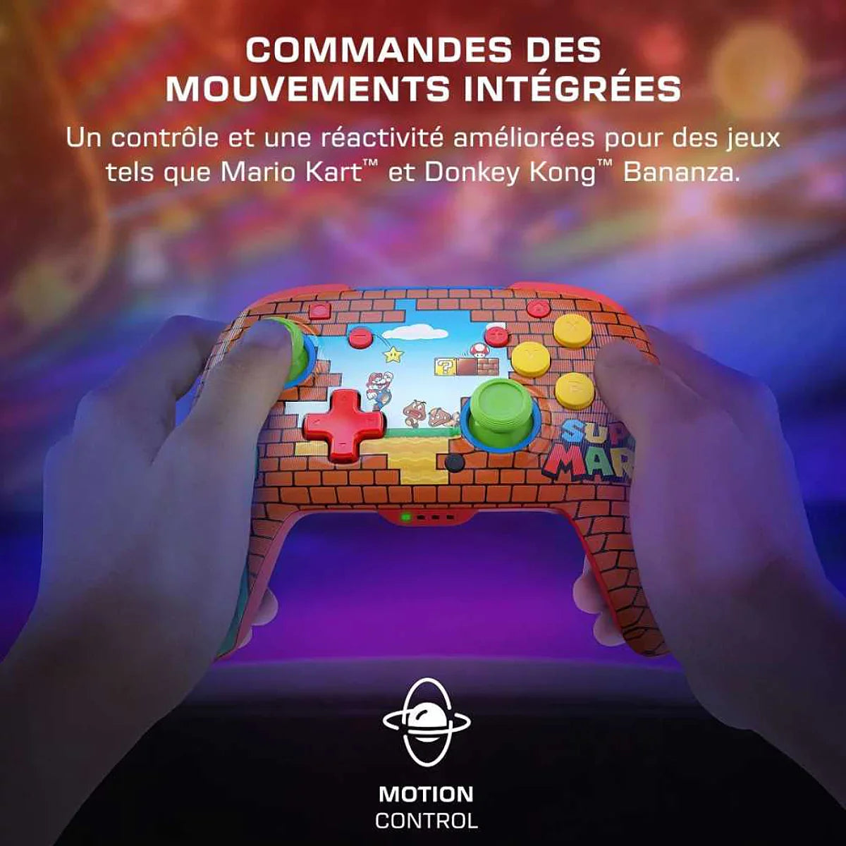 Turtle Beach Manette Sans Fil Switch2 Rematch Mario Bricks