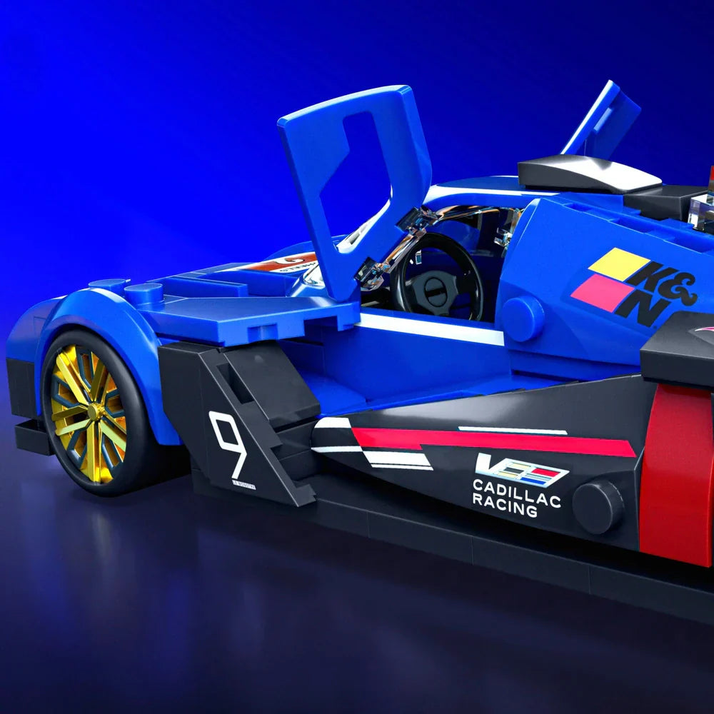 Hot Wheels - Mattel Brick Shop 1/32 Véhicule Cadillac GTP Hypercar