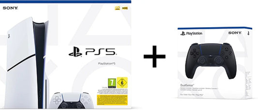 Offre Exclu Web : Console PlayStation 5 Édition Standard (Modèle - Slim) + Manette sans fil DualSense