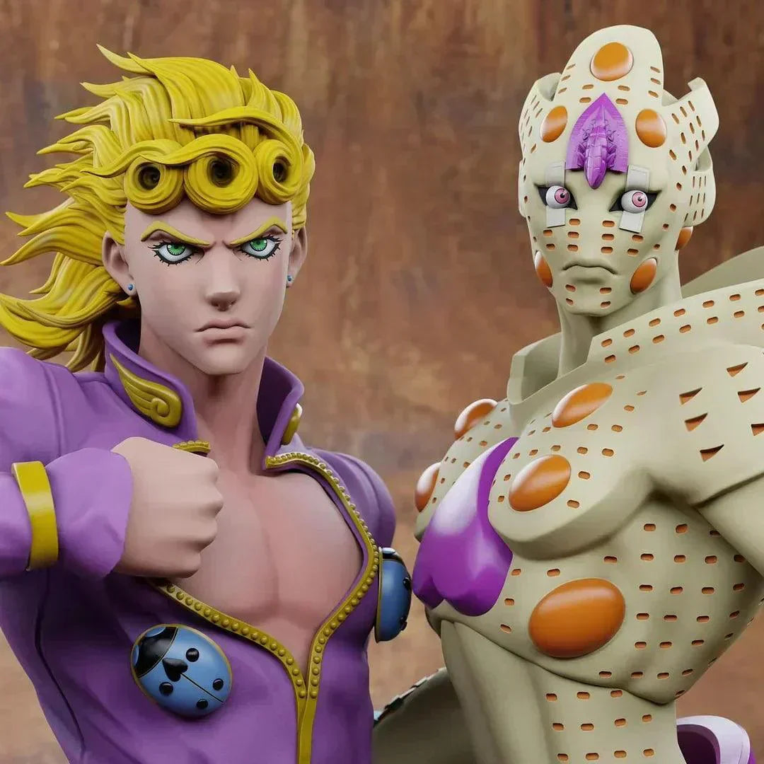 Figurine JoJo's Bizarre Adventure - Giorno Giovanna Gold & Experience Requiem - Anime Town