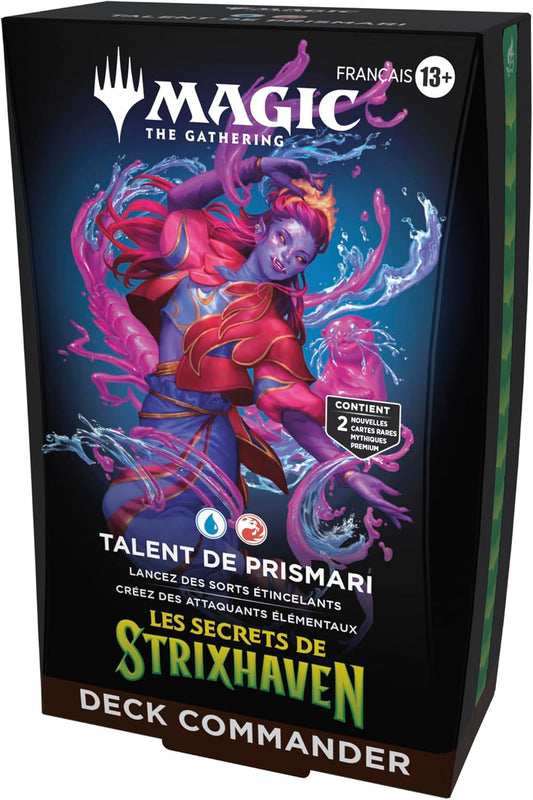 Jeu de cartes - Deck Commander Magic: The Gathering Les Secrets de Strixhaven - Talent de Prismari (Version Française)