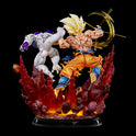 Figurine Dragon Ball - Son Goku Super Saiyan vs Freezer Max