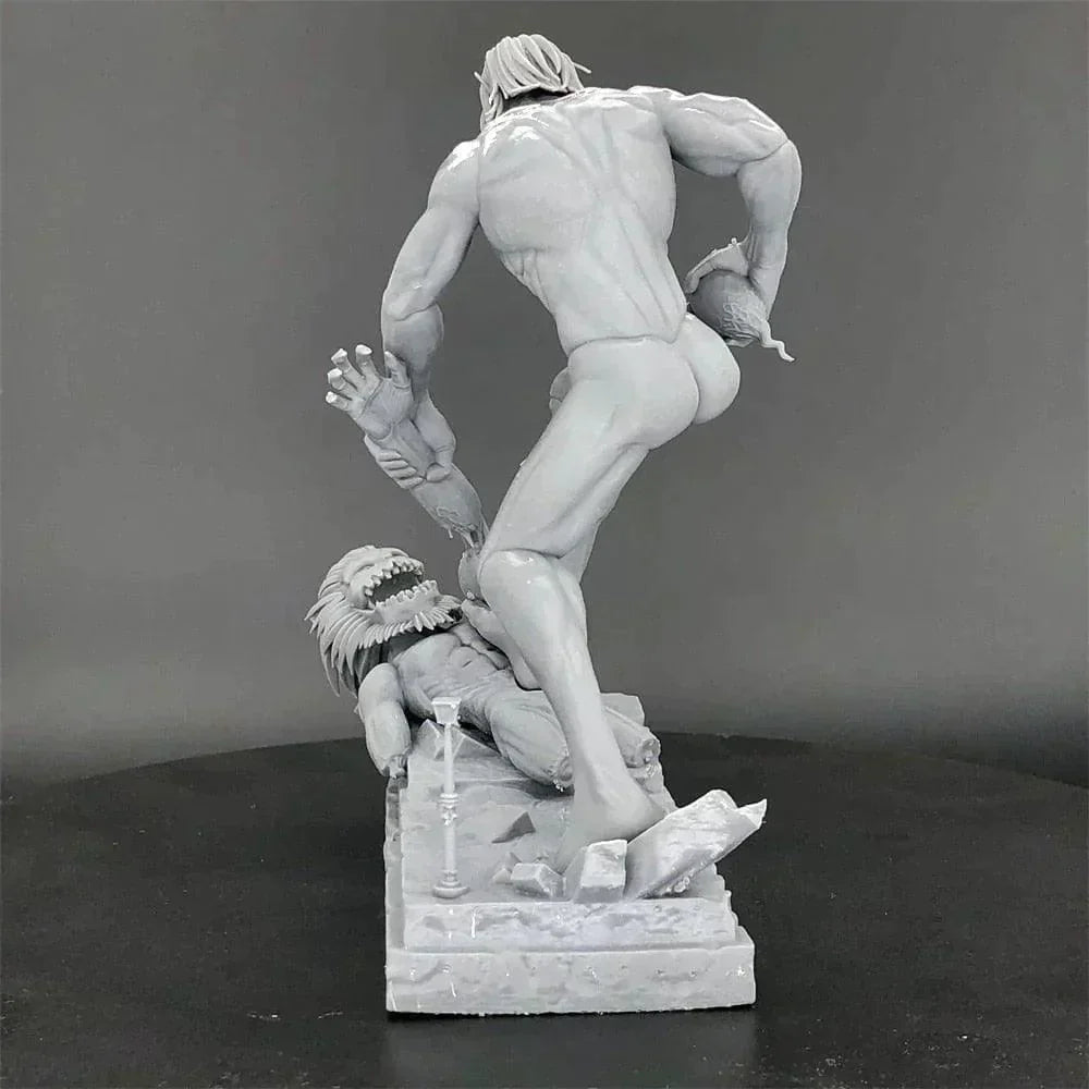 Figurine Attaque des Titans - Titan Assaillant vs Titan Machoire - Anime Town