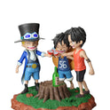 Figurine One Piece - Sabo & Ace & Luffy Fraternité Saké