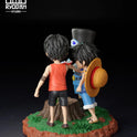 Figurine One Piece - Sabo & Ace & Luffy Fraternité Saké
