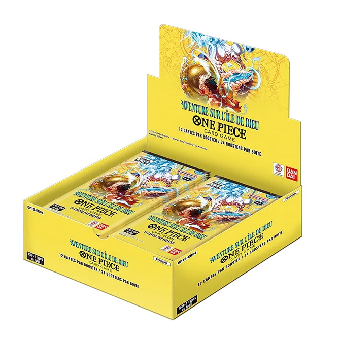 Jeu de cartes One Piece - Display 24 Boosters Aventure sur l’Île de Dieu [OP15-EB04] FR