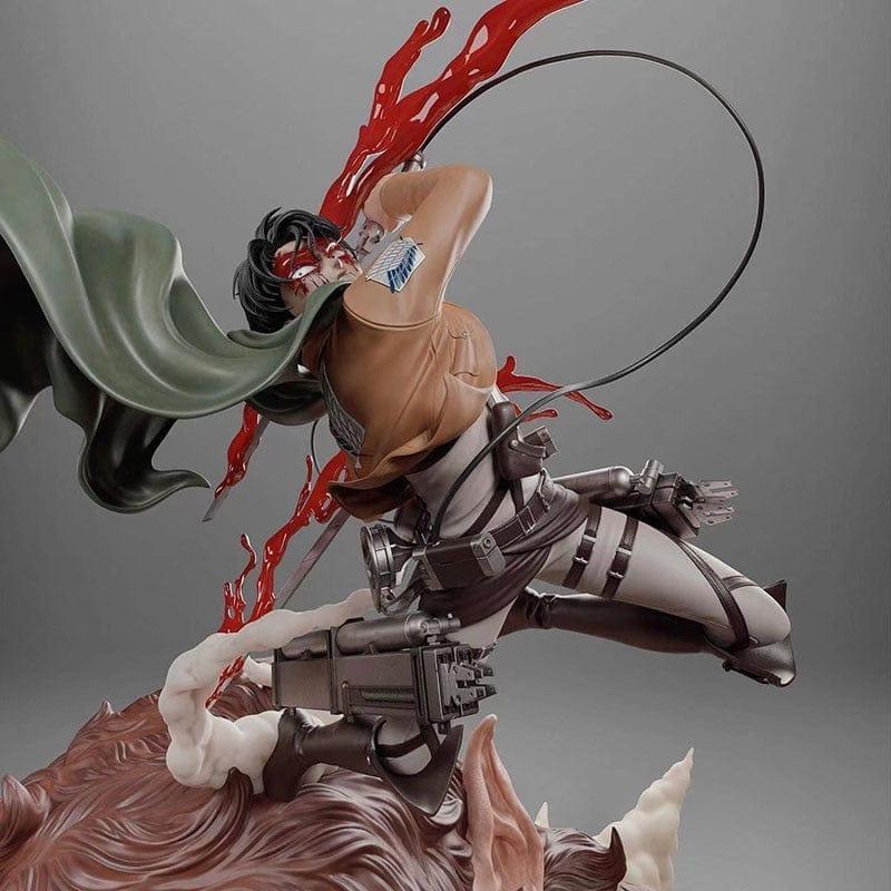 Figurine Attaque des Titans - Livaï vs Titan Bestial - Anime Town